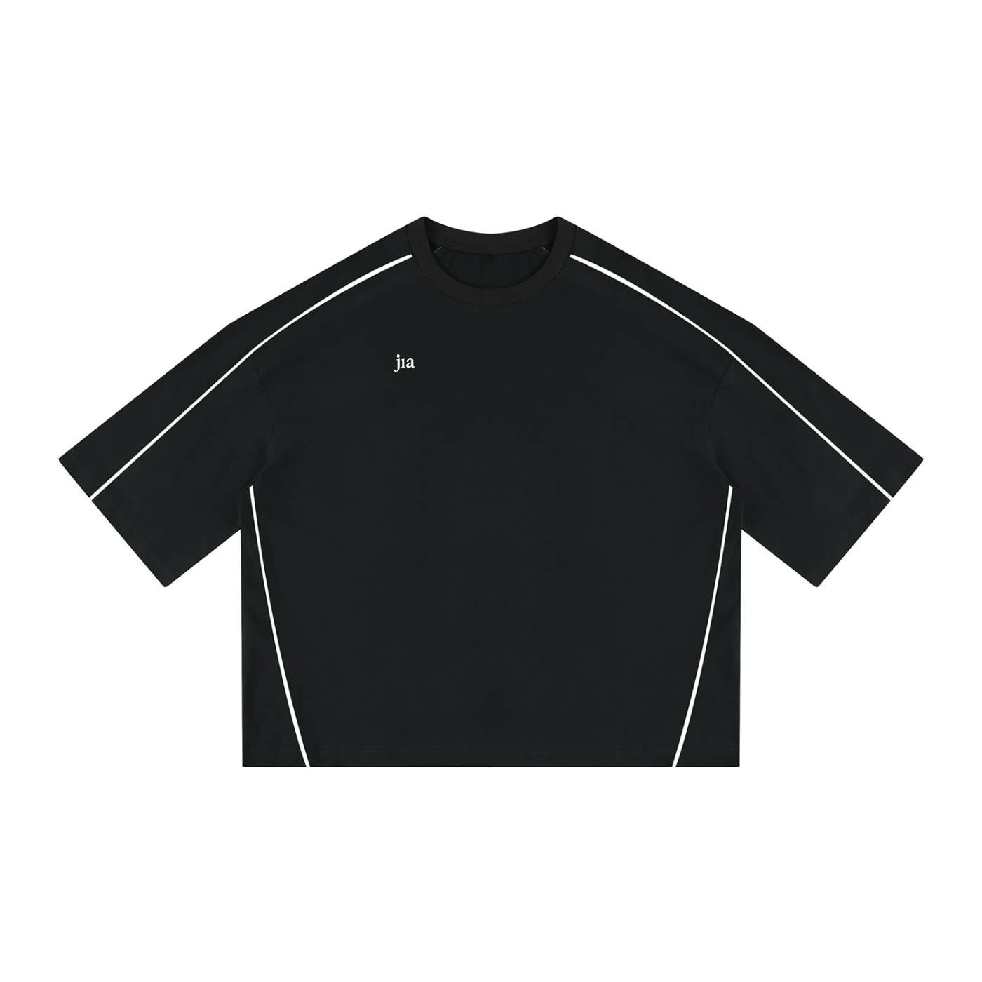 Unisex Heavyweight Boxy Piping T-Shirt