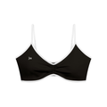 Women's Color Block Ruched V-Neck Sports Bra